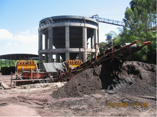 烟台鑫海负责海南大地尾矿干排的施工现场